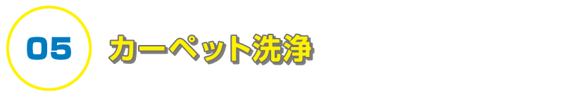 カーペット洗浄