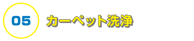 カーペット洗浄